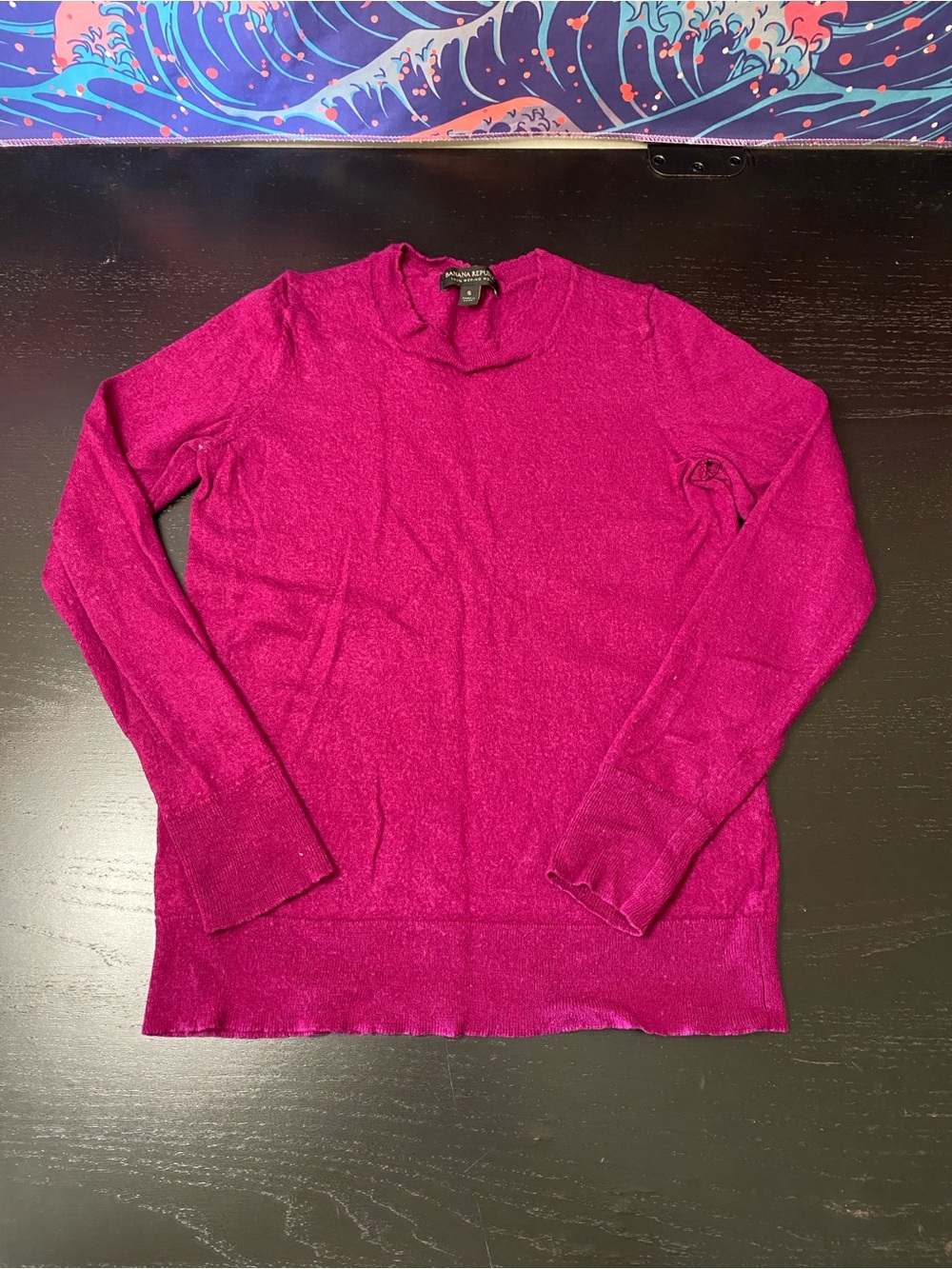 Banana Republic Magenta Merino Wool Sweater